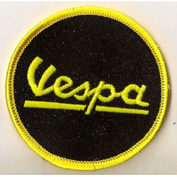  VESPA YELLOW EMBROIDERED BADGE