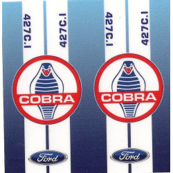 COBRA FORD BIC  lighter lamined sticker   68mm x 65mm