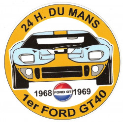 FORD GT40 24HRS Sticker vinyle laminé