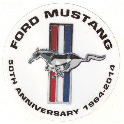 FORD MUSTANG 50 Th Anniversary Sticker vinyle laminé