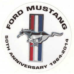  FORD MUSTANG 50 Years  Sticker UV 75mm    