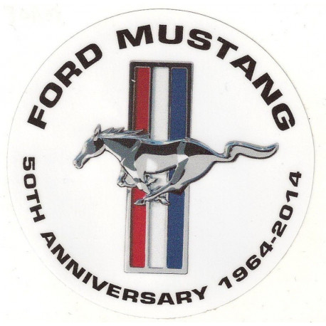  FORD MUSTANG 50 Years  Sticker UV 75mm    