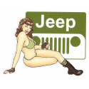 JEEP  right Pin Up laminated decal