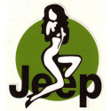 JEEP  Pin Up Sticker vinyle laminé