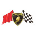 LAMBORGHINI  Flags Sticker vinyle laminé