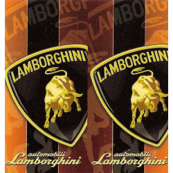 LAMBORGHINI BIC  lighter , lamined sticker  68mm x 65mm