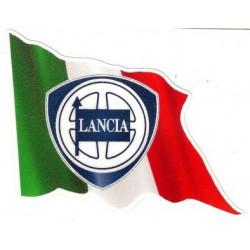  LANCIA Flag Sticker  UV 70mm x 55mm      