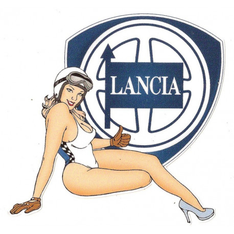  LANCIA Flag Sticker  UV 150mm x 75mm      