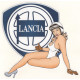  LANCIA Flag Sticker  UV 75mm x 75mm      
