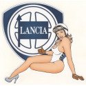  LANCIA Pin Up gauche Sticker  