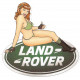 LAND ROVER  right Pin up laminated decal