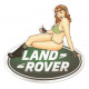  LAND ROVER Pin Up Sticker  UV 75mm x 75mm      