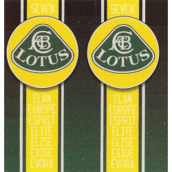 LOTUS  BIC  lighter lamined sticker  68mm x 65mm