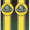 LOTUS  BIC  lighter lamined sticker  68mm x 65mm