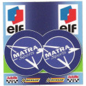 MATRA BIC  lighter lamined sticker  68mm x 65mm