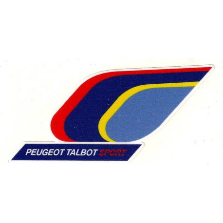  PEUGEOT TALBOT SPORT Sticker UV 75mm x 34mm       