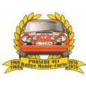 PORSCHE 911 Monte-Carlo laminated decal