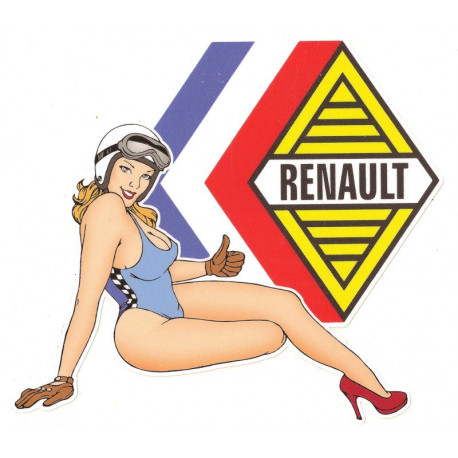 GORDINI RENAULT Pin Up Sticker UV 150mm x 150mm                                                   