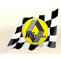 R 5 Turbo Flag Sticker droit