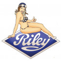 RILEY  right Pin Up Sticker