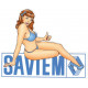  SAVIEM Sticker UV 150mm x 47mm                                                   