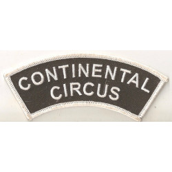  " CONTINENTAL CIRCUS "Ecusson tissus 115mm x 39mm