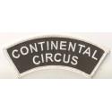  " CONTINENTAL CIRCUS "Ecusson tissus 115mm x 39mm