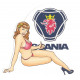 SCANIA right Pin Up Sticker