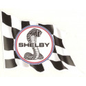 SHELBY COBRA  flag Sticker gauche vinyle laminé