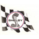 SHELBY COBRA  left flag laminated decal