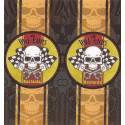 HOT RODS BASTARDS BIC  Sticker   68mm x 65mm