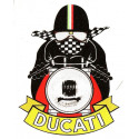   DUCATI   Motard  Sticker 72mm x 56mm