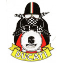  DUCATI biker Sticker 72mm x 56mm