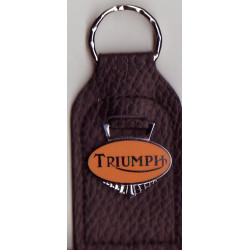 TRIUMPH moto Key fobs, porte cles email cuir 