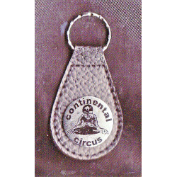 CONTINENTAL CIRCUS Key fobs, porte cles email cuir 