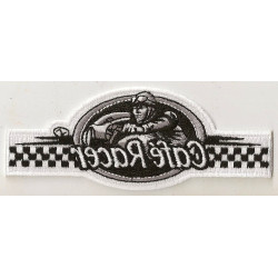 Inversed Café Racer embroidered badge 110mm x 40mm