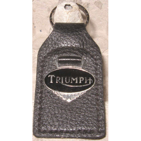 TRIUMPH  Key fobs, porte cles email cuir 