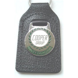 COOPER porte cles email cuir 
