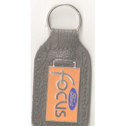 FORD FOCUS LEATHER KEYRING red