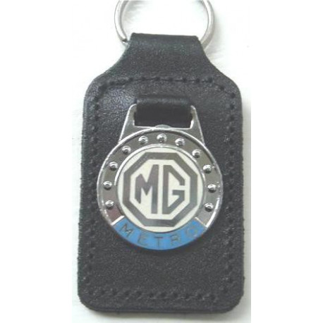 MG  porte cles email cuir 