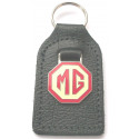 MG   porte cles email cuir 