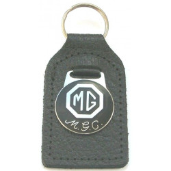MGB   porte cles email cuir 