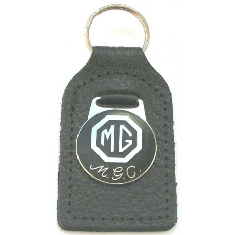 MGB   porte cles email cuir 