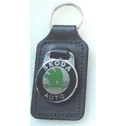 SKODA LEATHER KEYRING