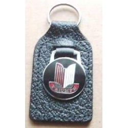 TRIUMPH black LEATHER KEYRING