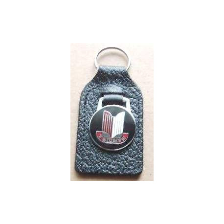 TRIUMPH black LEATHER KEYRING