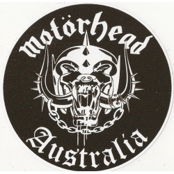Sticker " MOTORHEAD AUSTRALIA "Blanc