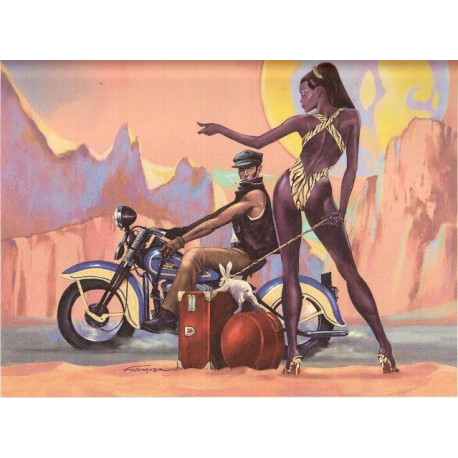 Gil FORMOZA HARLEY Affiche rigide 30cm x 24cm