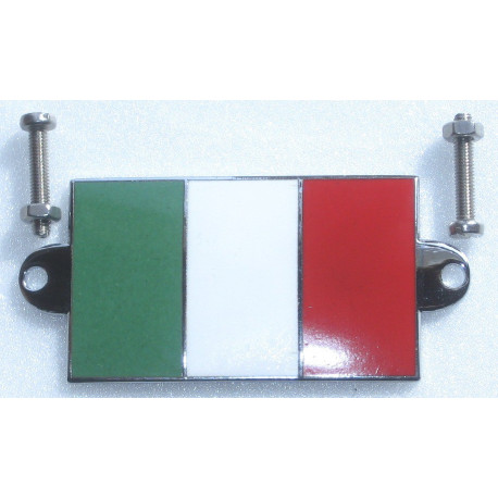 ITALIAN enamel CAR plates UK 50mm x 30mm