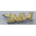 BSA cut out yellow enamel badge